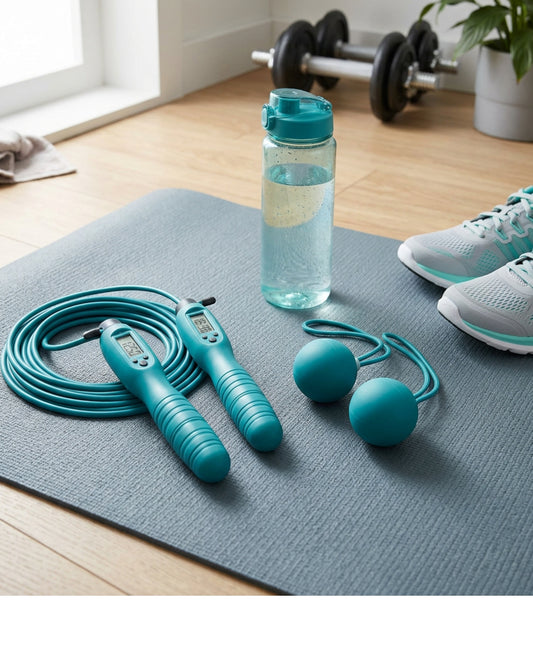 Tidm Digital Jump Rope Teal Cordless and Rope Mode