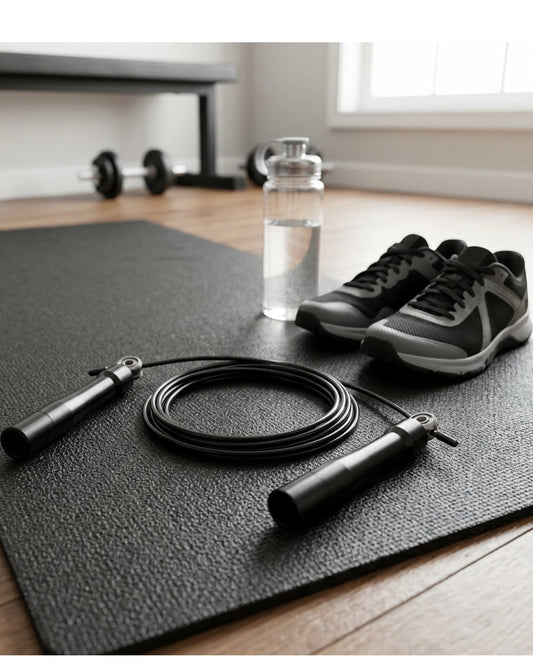 Tidm Speed Jump Rope Black 10 ft with Aluminum Handles