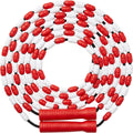 Tidm Beaded Jump Rope Red White 9 ft