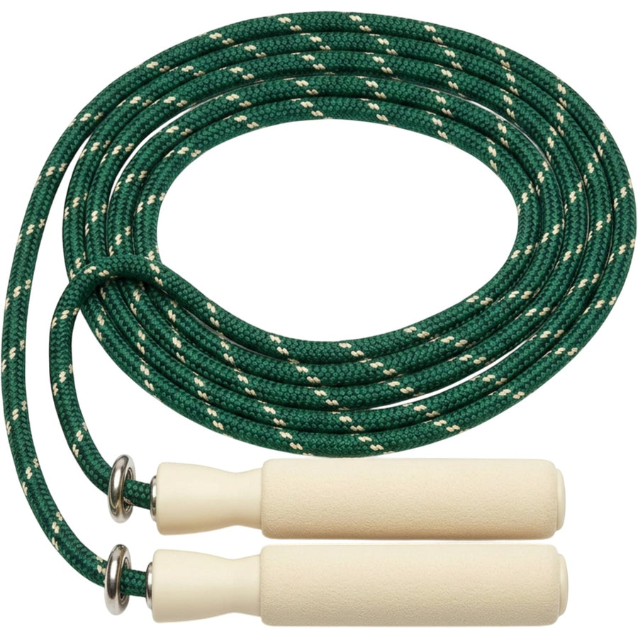 Tidm Softcoil Braided Polyester Jump Rope 9 ft Forest Cream