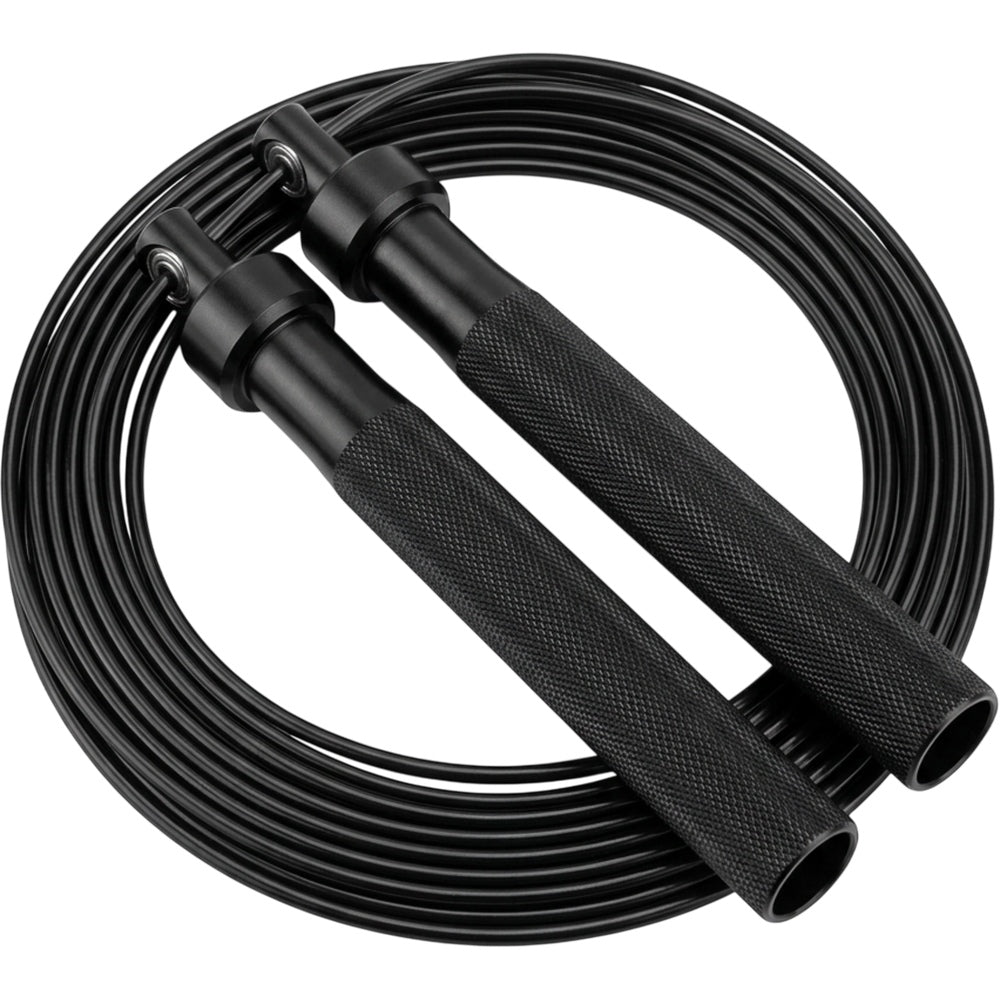 Tidm Speed Jump Rope Black 10 ft with Aluminum Handles
