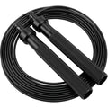 Tidm Speed Jump Rope Black 10 ft with Aluminum Handles